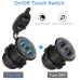12V/24V Triple USB C Car Charger Socket USB Outlets PD & 18W QC3.0 Aluminum Metal Car Socket Adapter with Touch Switch 12V/24V Triple USB C Car Charger Socket USB Outlets PD & 18W QC3.0 Aluminum Metal Car Socket Adapter with Touch Switch